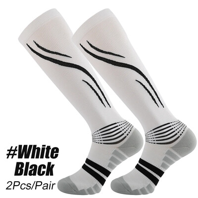 1 чифт компресионни чорапи жени мъже циркулация 20-30 MmHg висока компресия чорапи за бягане спортни пътувания полет медицински сестри