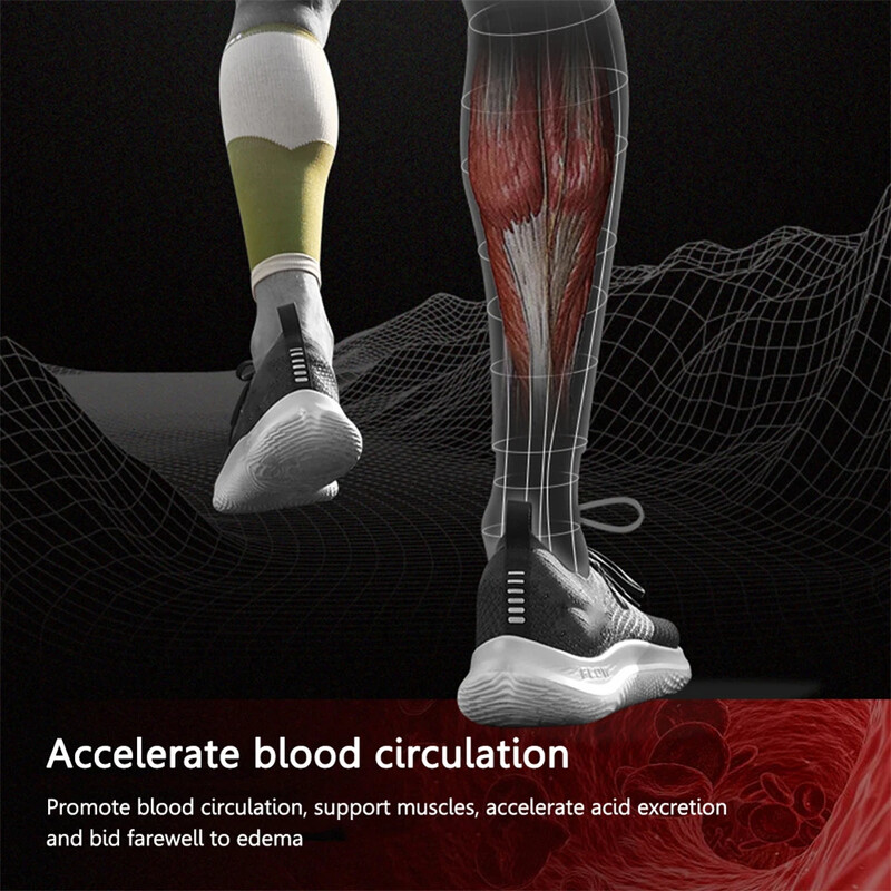 Sportinės Kompresinės Blauzdos Rankovės Kojos Kompresinės Kojinės Bėgimas Blauzdų Įtvaras Varikozinių venų Skausmo malšinimas Blauzdos apsaugai Bėgikai Fitnesas