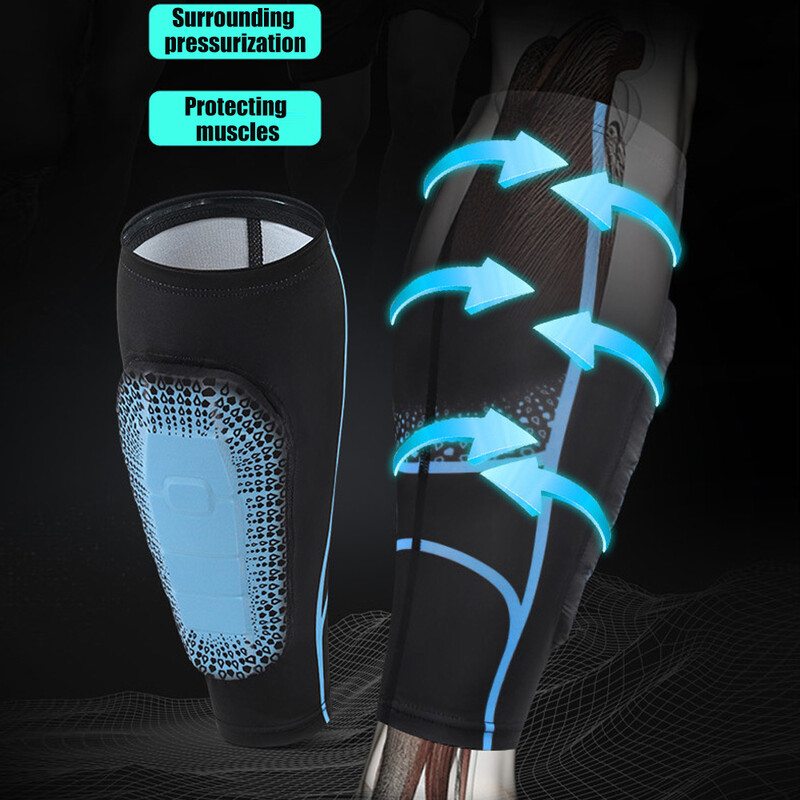 Blauzdos suspaudžiamos rankovės su EVA įklotu vyrams ir moterims – kojų rankovės ir blauzdų įtvarai – krepšinio bėgimo futbolui