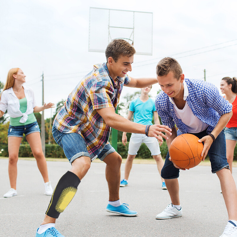 Blauzdos suspaudžiamos rankovės su EVA įklotu vyrams ir moterims – kojų rankovės ir blauzdų įtvarai – krepšinio bėgimo futbolui