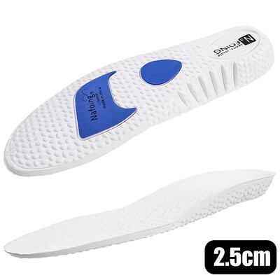 1 pár EVA športových vložiek do topánok s tlmením nárazov na zvýšenie výšky chodidiel, ortopedické vložky do topánok, podpora klenby pre mužov a ženy