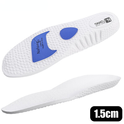 1 pár EVA športových vložiek do topánok s tlmením nárazov na zvýšenie výšky chodidiel, ortopedické vložky do topánok, podpora klenby pre mužov a ženy