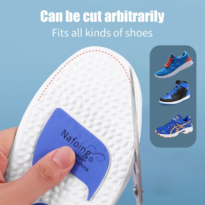 1 pár EVA športových vložiek do topánok s tlmením nárazov na zvýšenie výšky chodidiel, ortopedické vložky do topánok, podpora klenby pre mužov a ženy