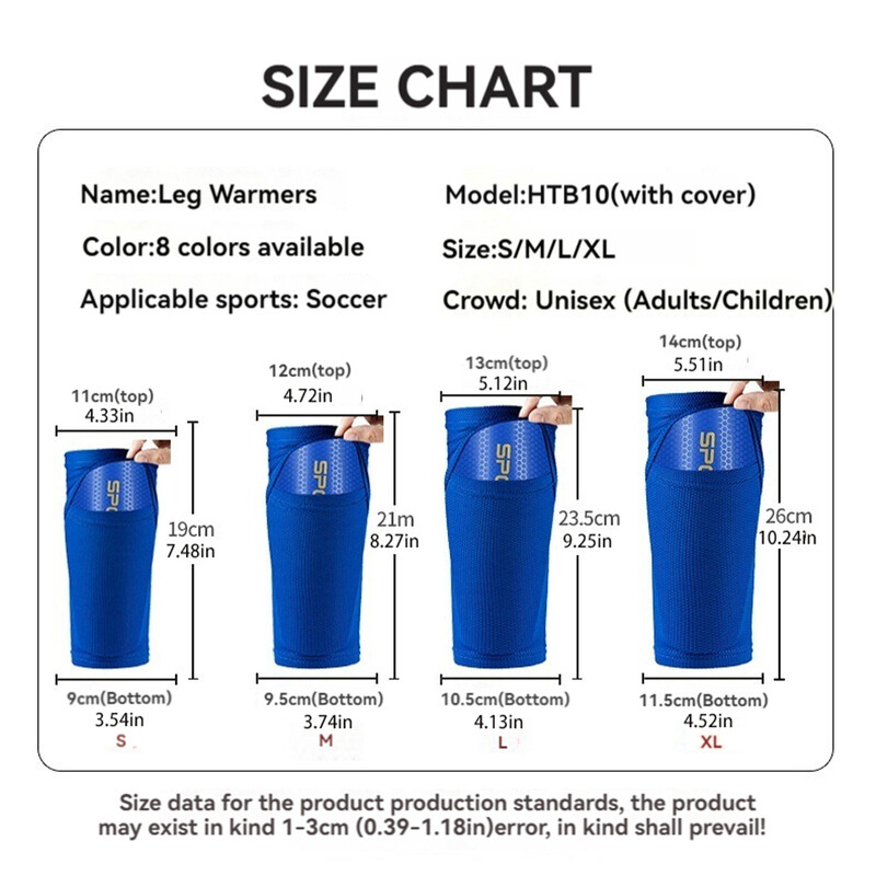 „Loogdeel“ futbolo blauzdų apsaugos rankovės, futbolo blauzdų įkloto laikiklis, apsauginis futbolo kojos blauzdų apsaugos dangtelis Minkštos blauzdos kojinės su kišene