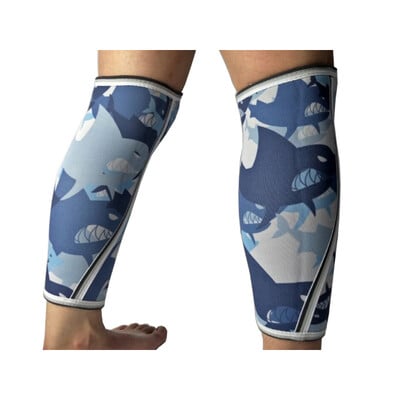 Storos neopreninės blauzdų apsaugos rankovės, fitneso pritūpimai, jėgos kilnojimo suspaudimas, blauzdos rankovės, kūno formavimas, sauga sportui, 5 mm