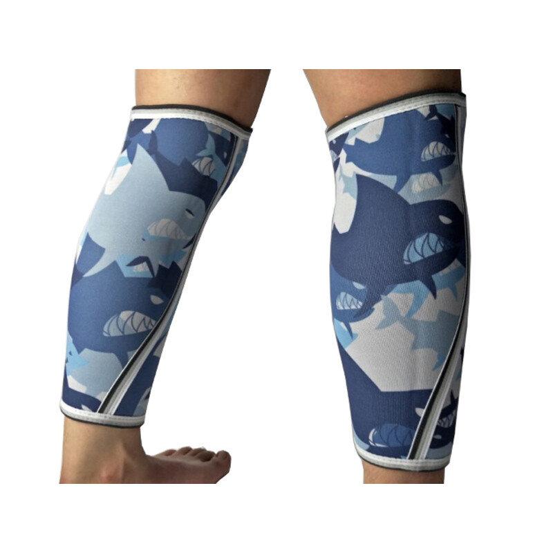 Storos neopreninės blauzdų apsaugos rankovės, fitneso pritūpimai, jėgos kilnojimo suspaudimas, blauzdos rankovės, kūno formavimas, sauga sportui, 5 mm