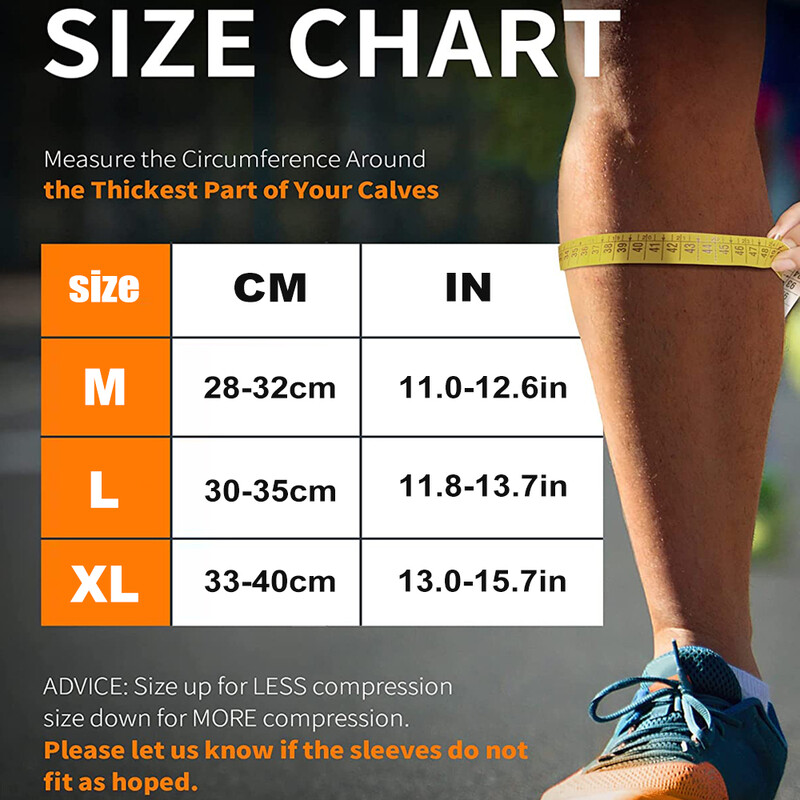 1 vnt. Blauzdos suspaudžiamos rankovės vyrams, Moterys (20-30 mmHg), Kompresinės kojinės be pėdų kelionėms, Skausmą malšinančios kojinės