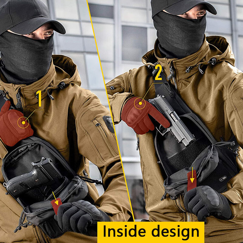 Taktička skrivena torba za oružje Torba s remenom za rame Torbica za futrolu za lovačko oružje Torbica za držač pištolja za pištolj Airsoft Podesivo pakiranje