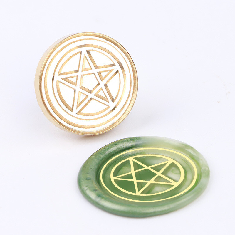 Retro tihendusvaha tempel Mars Fire Paint messingist tempel prindipea hulgimüügi oma tehas, mis sobib piiriülestele kauplejatele