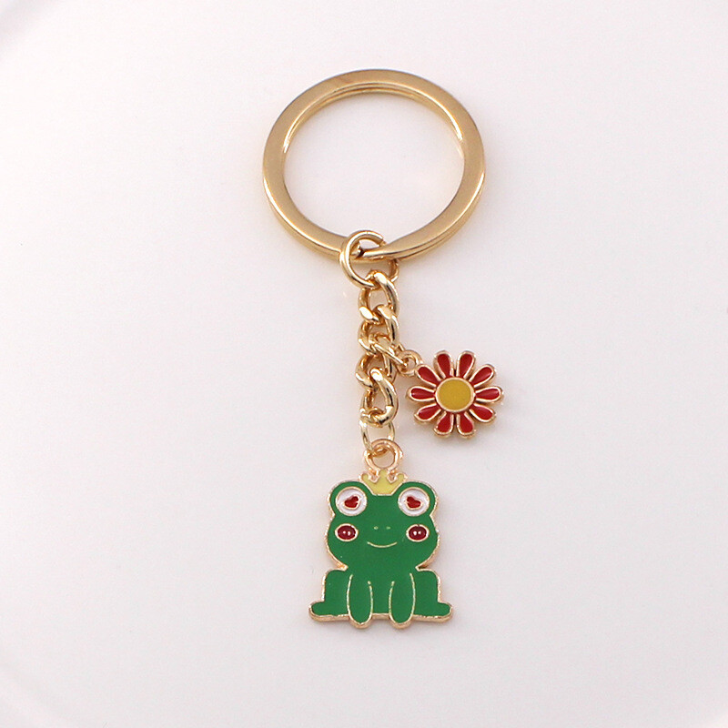 Japanski i korejski slatki crtić dinosaur žaba privjesak za ključeve personalizirani kreativni privjesak za školsku torbu privjesak za ključeve automobila