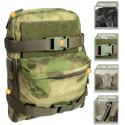 EMERSONGEARS taktička torbica za prsluk Mini hidratacijska torba Hidraciona ruksak Assault Molle Pouch Sportske torbe za vodu