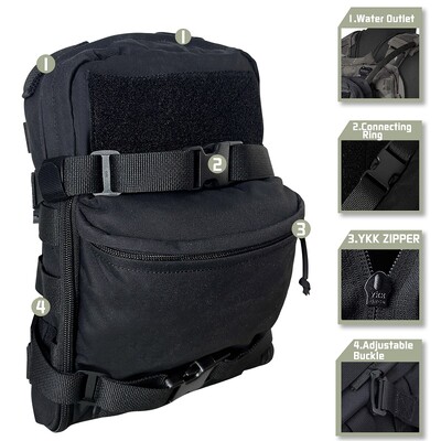 EMERSONGEARS taktička torbica za prsluk Mini hidratacijska torba Hidraciona ruksak Assault Molle Pouch Sportske torbe za vodu