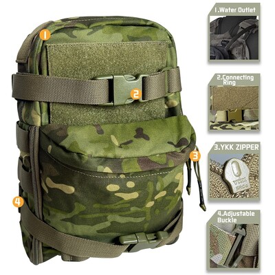 EMERSONGEARS taktička torbica za prsluk Mini hidratacijska torba Hidraciona ruksak Assault Molle Pouch Sportske torbe za vodu