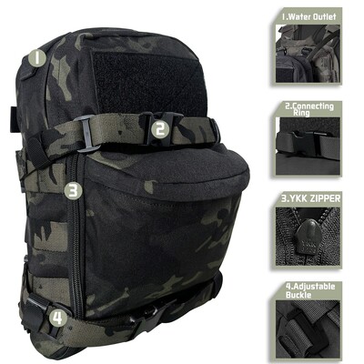 EMERSONGEARS taktička torbica za prsluk Mini hidratacijska torba Hidraciona ruksak Assault Molle Pouch Sportske torbe za vodu