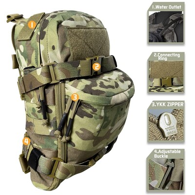 EMERSONGEARS taktička torbica za prsluk Mini hidratacijska torba Hidraciona ruksak Assault Molle Pouch Sportske torbe za vodu