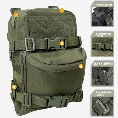 EMERSONGEARS taktička torbica za prsluk Mini hidratacijska torba Hidraciona ruksak Assault Molle Pouch Sportske torbe za vodu