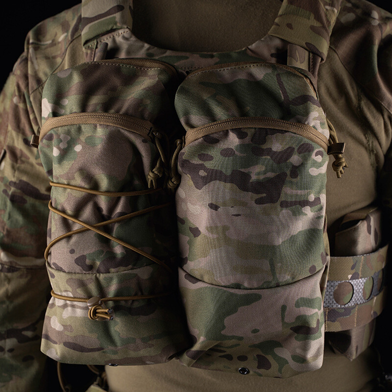 Multifunkčné univerzálne taktické puzdro (6x12 palcov), široko použiteľné, dva spôsoby použitia, vybavené elastickým lanom