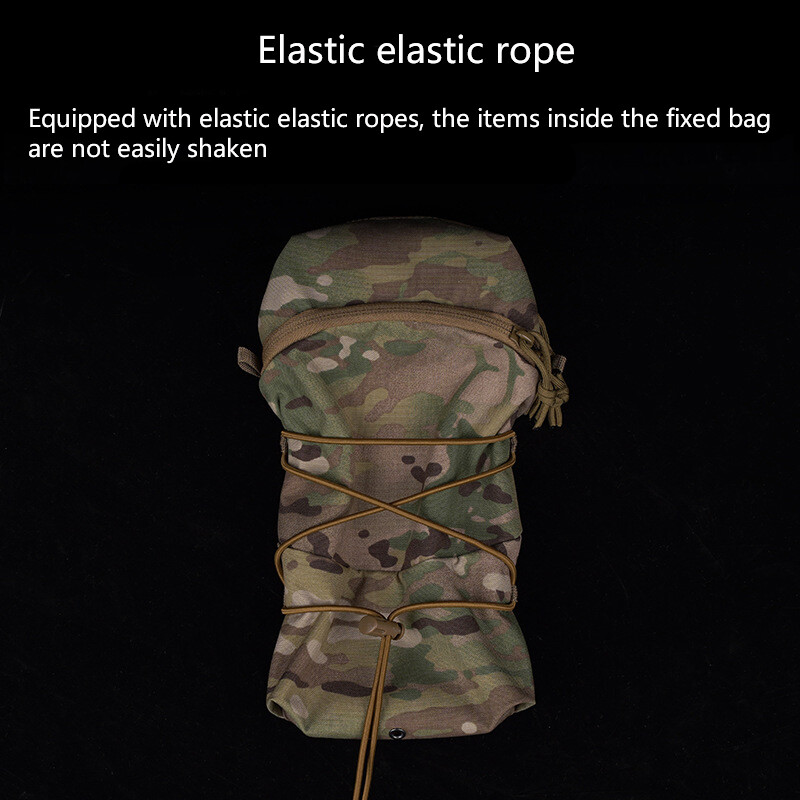 Multifunkčné univerzálne taktické puzdro (6x12 palcov), široko použiteľné, dva spôsoby použitia, vybavené elastickým lanom