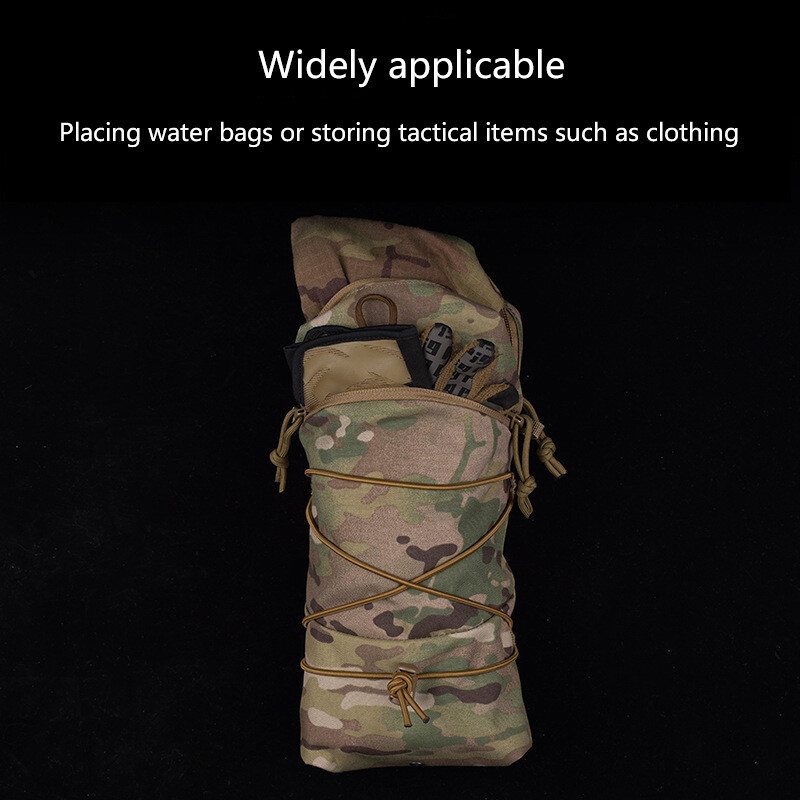 Multifunkčné univerzálne taktické puzdro (6x12 palcov), široko použiteľné, dva spôsoby použitia, vybavené elastickým lanom