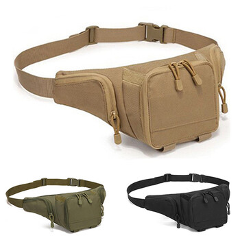 Sport Fanny Pack για άντρες Κρυφή τσάντα μεταφοράς μέσης ζώνη ισχίου εξωτερικού χώρου Bumbag αδιάβροχη θήκη Molle