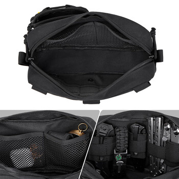 1000D Molle Admin Pouch EDC Organizer Hunting Bag Utility Tools Pouch Waist Bag Outdoor Fanny Pack for Hunting Climbing Cycling