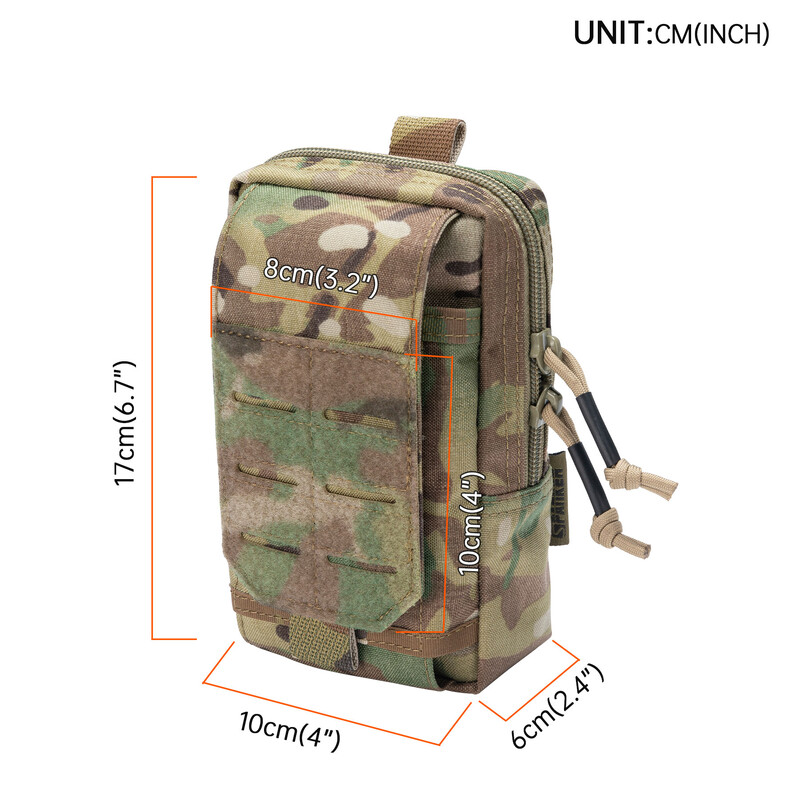 Taktička torba EDC Molle Alat Zatvarač Dodaci oko struka Torbice Izdržljive torbe za telefon Kamuflažna torbica za lov Airsoft magazin