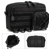 1000D EDC torbica Molle organizator torbica s više džepova Uslužna torbica Torbica za pohranu alata Držač telefona za lov na otvorenom Fanny Pack