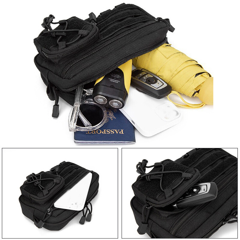 1000D EDC torbica Molle organizator torbica s više džepova Uslužna torbica Torbica za pohranu alata Držač telefona za lov na otvorenom Fanny Pack