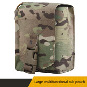 Голяма многофункционална камуфлажна подчанта, монтаж MOLLE, дизайн с магическа лента, адаптиране към различно тактическо оборудване и колан