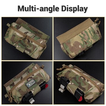 Εξωτερικό γιλέκο Dangler Drop Pouch EDC Organizer Utility Tools Holder Dump Bag for JPC CPC LBT D3CR MK3 MK4 Plate Carrier Storage