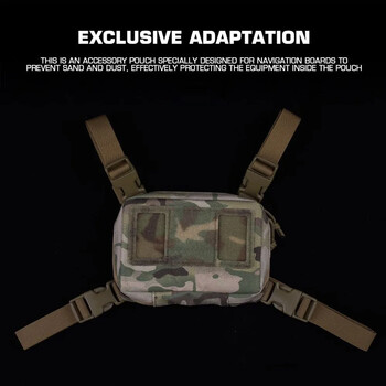 Molle Pouch Phone Πτυσσόμενη Πίνακας Πλοήγησης Διπλό Φερμουάρ Εξωτερικό Κυνήγι Airsoft Προστατευτική Τσάντα Κινητού Τηλεφώνου