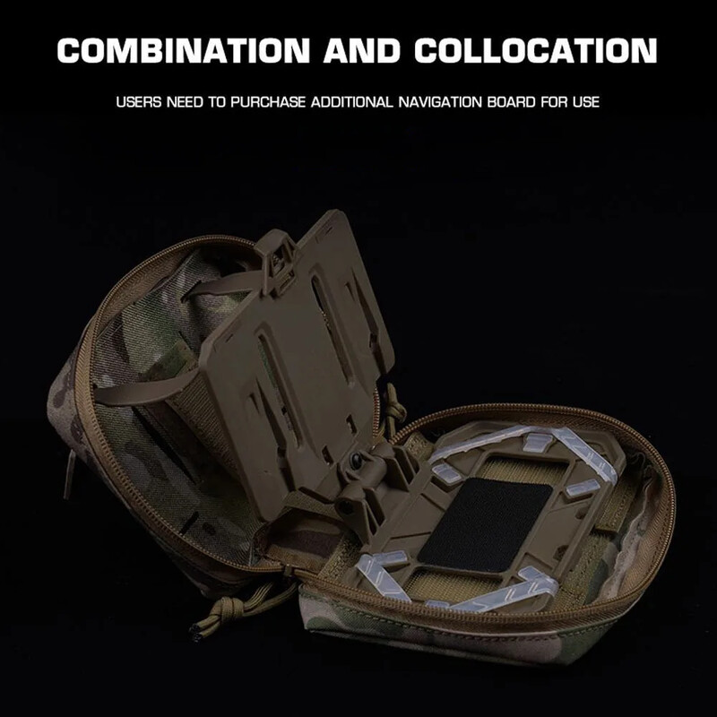 Molle torbica, telefon, sklopiva navigacijska ploča, organizator, dvostruki patentni zatvarač, vanjski lov, airsoft, zaštitna torba za mobilni telefon otporna na prašinu