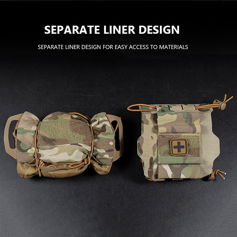 Тактически комплект за първа помощ за бързо разгръщане Molle IFAK Медицинска торбичка Къмпинг на открито Лов Чанта за съхранение на инструменти за спешно оцеляване