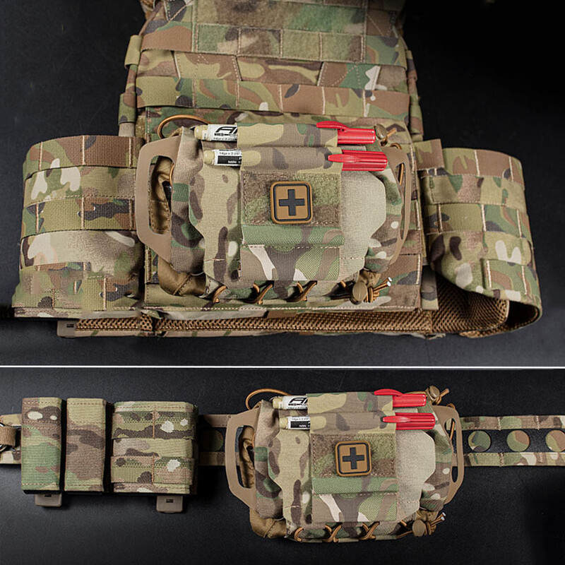 Тактически комплект за първа помощ за бързо разгръщане Molle IFAK Медицинска торбичка Къмпинг на открито Лов Чанта за съхранение на инструменти за спешно оцеляване