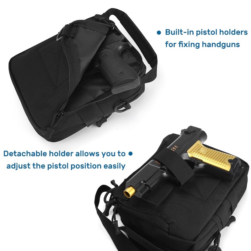 Vanjska torba za oružje Lovačka ležerna torba za rame s futrolom za pištolj Torba za prsni koš za skriveno nošenje pištolja ECD torbica za pohranu oružja