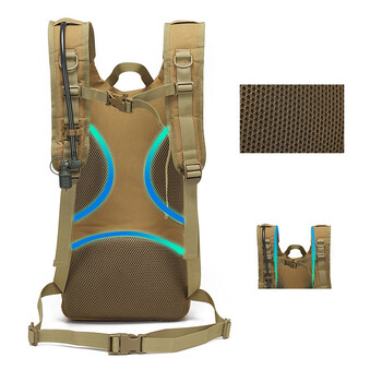 Τσάντα εξωτερικού χώρου Tactical Hydration Backpack Ανδρικό σακίδιο πλάτης που ταιριάζει 1-3L Water Bladder Bag Carrier Bag for Cycling Camping Hunting Bag Storage