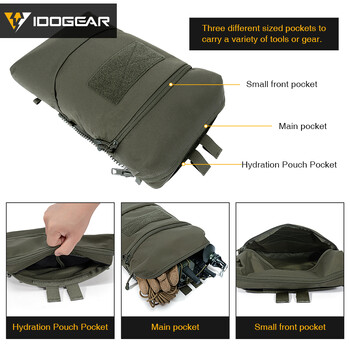 IDOGEAR Tactical Hydration Backpack 2L Water Bag Outdoor Sport Hydration Pouch Hunting 35121