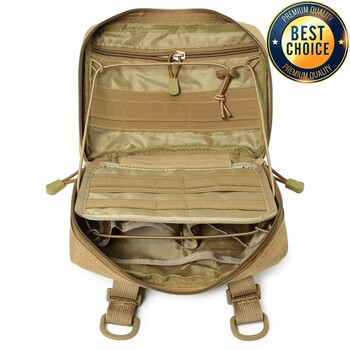 Tactical Molle EDC Medical Pouch Waist Pack Emergency EMT Utility Tool Pouch Комплект за първа помощ Чанта за лов Къмпинг Туризъм