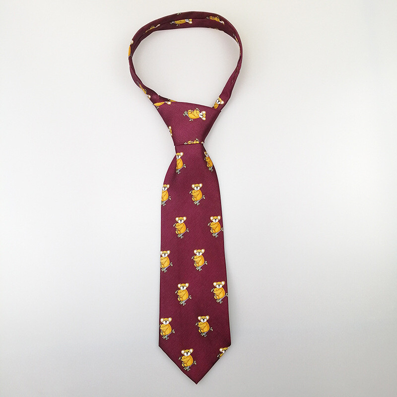 Dekoratiivse isikupäraga lips naistele, seksikate elementidega, moodne punane retro tudengite originaalloomade multikas