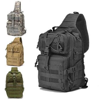 Мъжка раница Tactical Assault Pack Crossbody Sling Bag Водоустойчива раница Bag Outdoor Touring Camping Pack Мъжки чанти през рамо