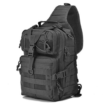 Мъжка раница Tactical Assault Pack Crossbody Sling Bag Водоустойчива раница Bag Outdoor Touring Camping Pack Мъжки чанти през рамо