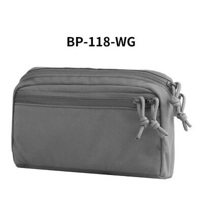 Lagana vodoravna GP torbica, taktička ekspanziona Molle torba za pohranu, dvosmjerni patentni zatvarač, ugrađeni fiksni prsten, torba za razne alate