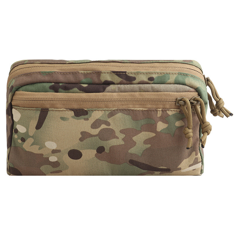 Lagana vodoravna GP torbica, taktička ekspanziona Molle torba za pohranu, dvosmjerni patentni zatvarač, ugrađeni fiksni prsten, torba za razne alate