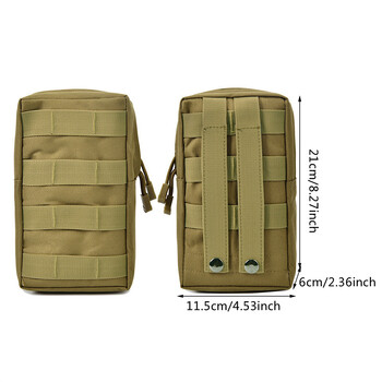 Molle Pouch Belt Waist Pack Men Small Pocket Camouflage Survival Tool Bag for Running Travel Camping Hunting Airsoft