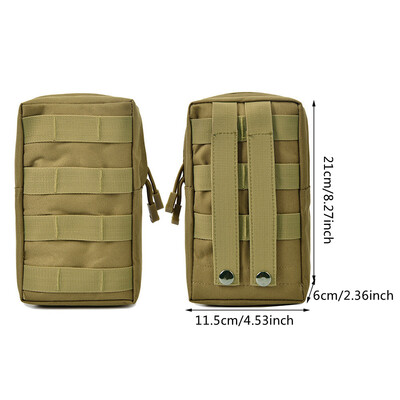 Puzdro Molle Pouch Belt Bag Men Malé vrecko Maskovacie prežitie Náradie Taška na beh Cestovanie Kempovanie Poľovníctvo Airsoft