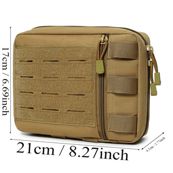 Tactical Molle Admin Pouch Multi-Purpose Laser-Cut Utility Pouch Modular EMT EDC Organizer Tool Pouch Bag