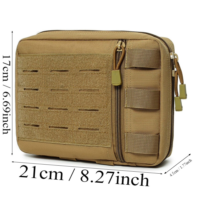 Taktička Molle Admin Pouch Višenamjenska pomoćna torbica laserski izrezana Modularna EMT EDC organizatorska torbica za alat