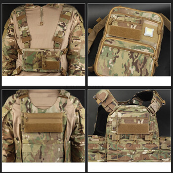 VULPO Tactical Micro Candy Pouch Преносима чанта за съхранение Ловна жилетка Patch Pouch MK3 MK4 Airsoft Chest Rig Vest Attached Pouch