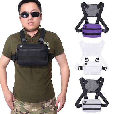 Molle lādes soma priekšpuses lādes veste EDC Streetwear mugursoma āra sporta medību somas