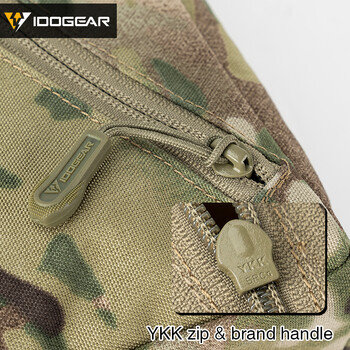 IDOGEAR Tactical Accessories Pouch 3PCS Zipper EDC Pouch Tool Camping Storage Bag High-capacity Camo MC 35101